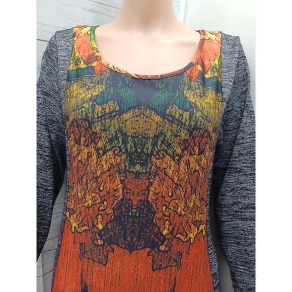 Aster By Firmiana Dress Long Sleeve Gray Goth Emo Spycodelic Sz Ĺ - Picture 3 of 11